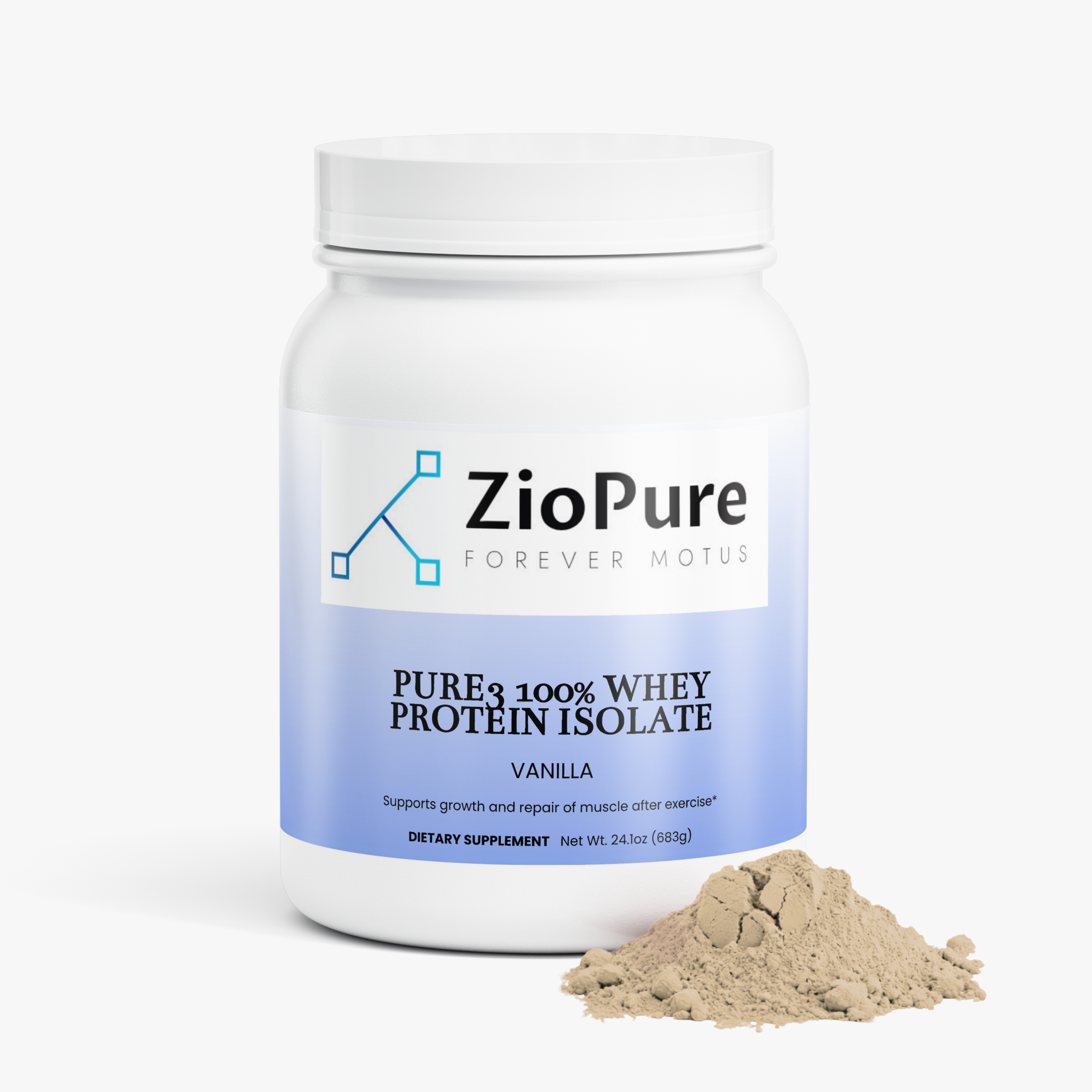 Pure3 100% Whey Protein Isolate (Vanilla)