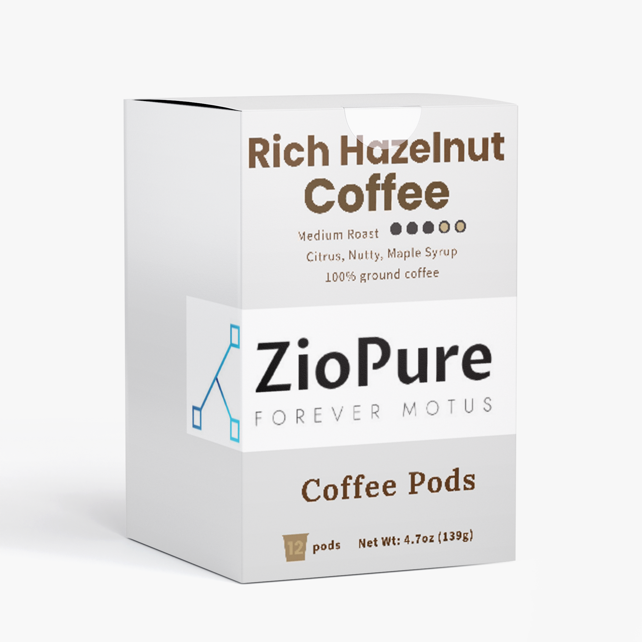 Rich Hazelnut Coffee Pods (Medium Roast)
