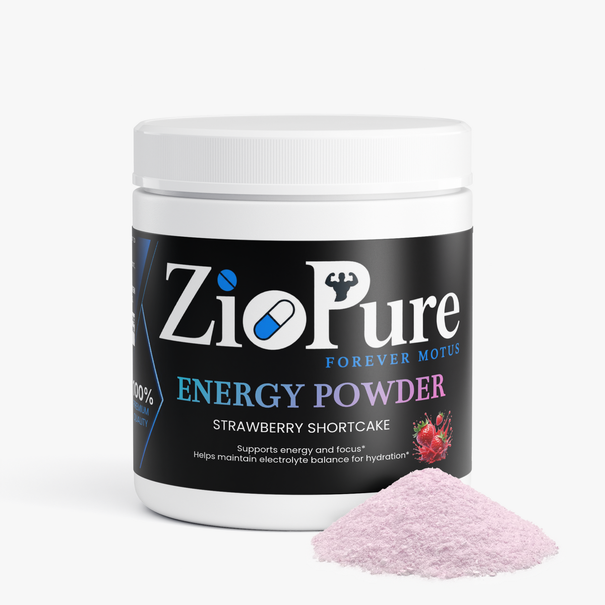 Energy Powder (Strawberry Shortcake)
