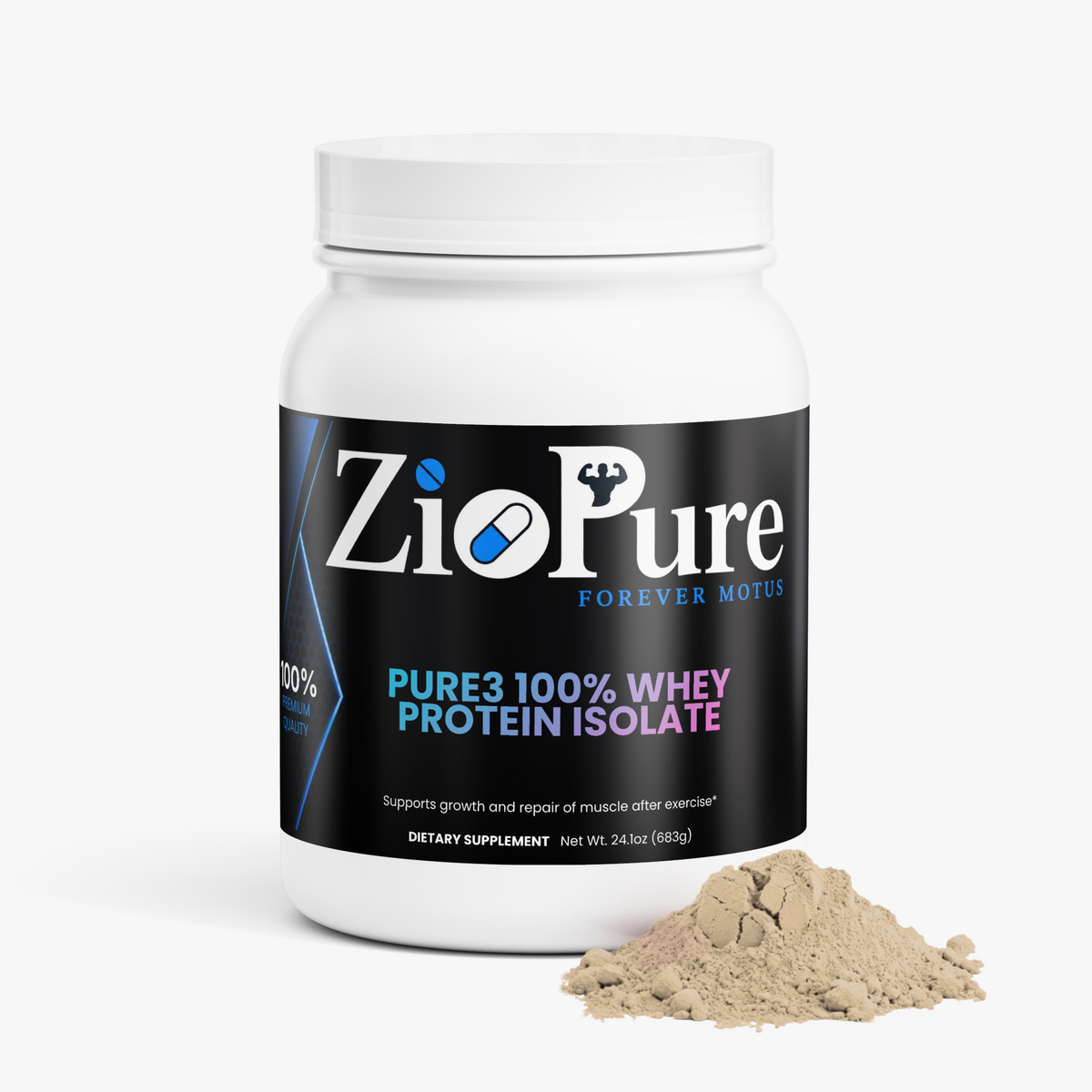 Pure3 100% Whey Protein Isolate (Vanilla)