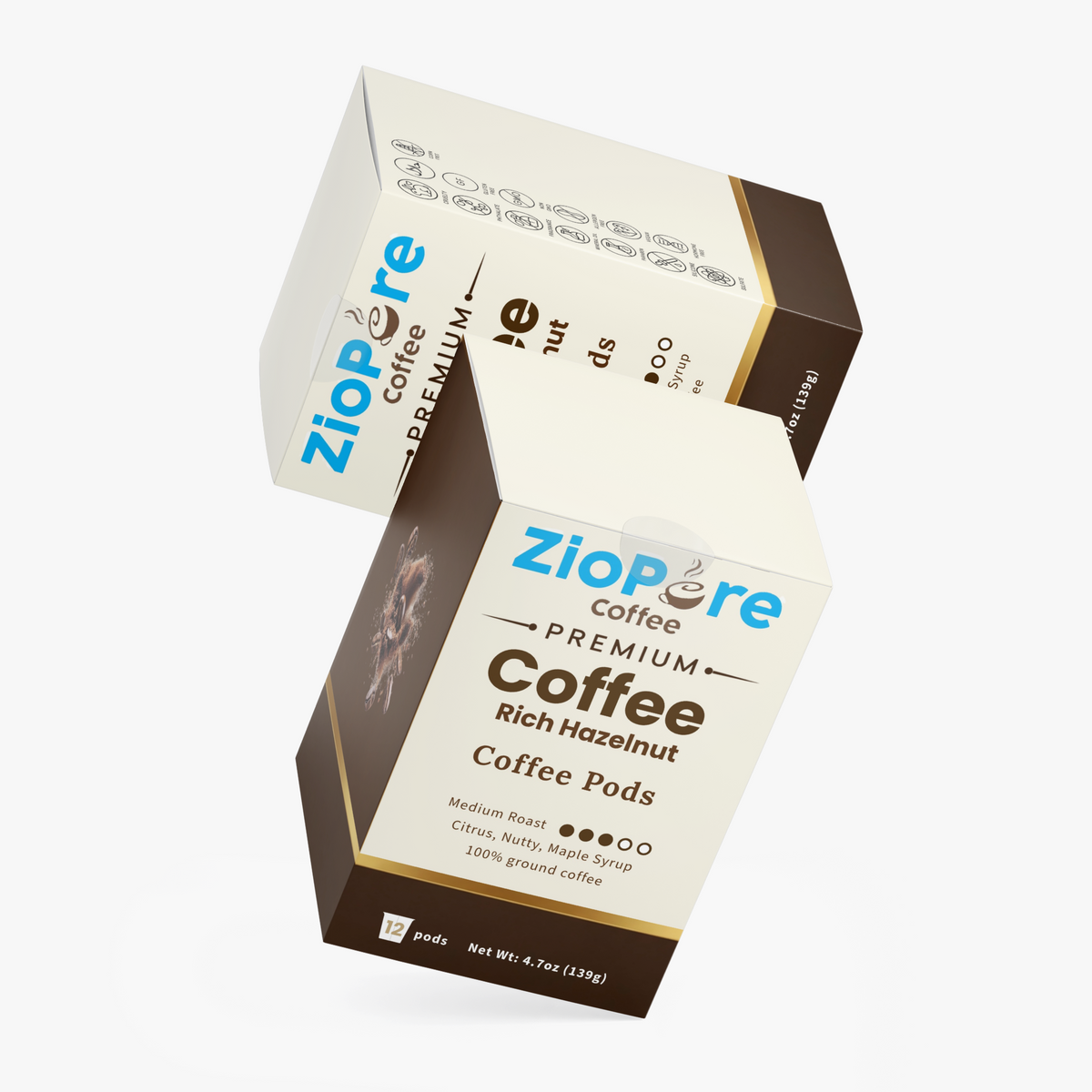 Rich Hazelnut Coffee Pods (Medium Roast)