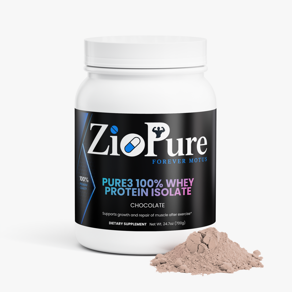Pure3 100% Whey Protein Isolate (Chocolate)