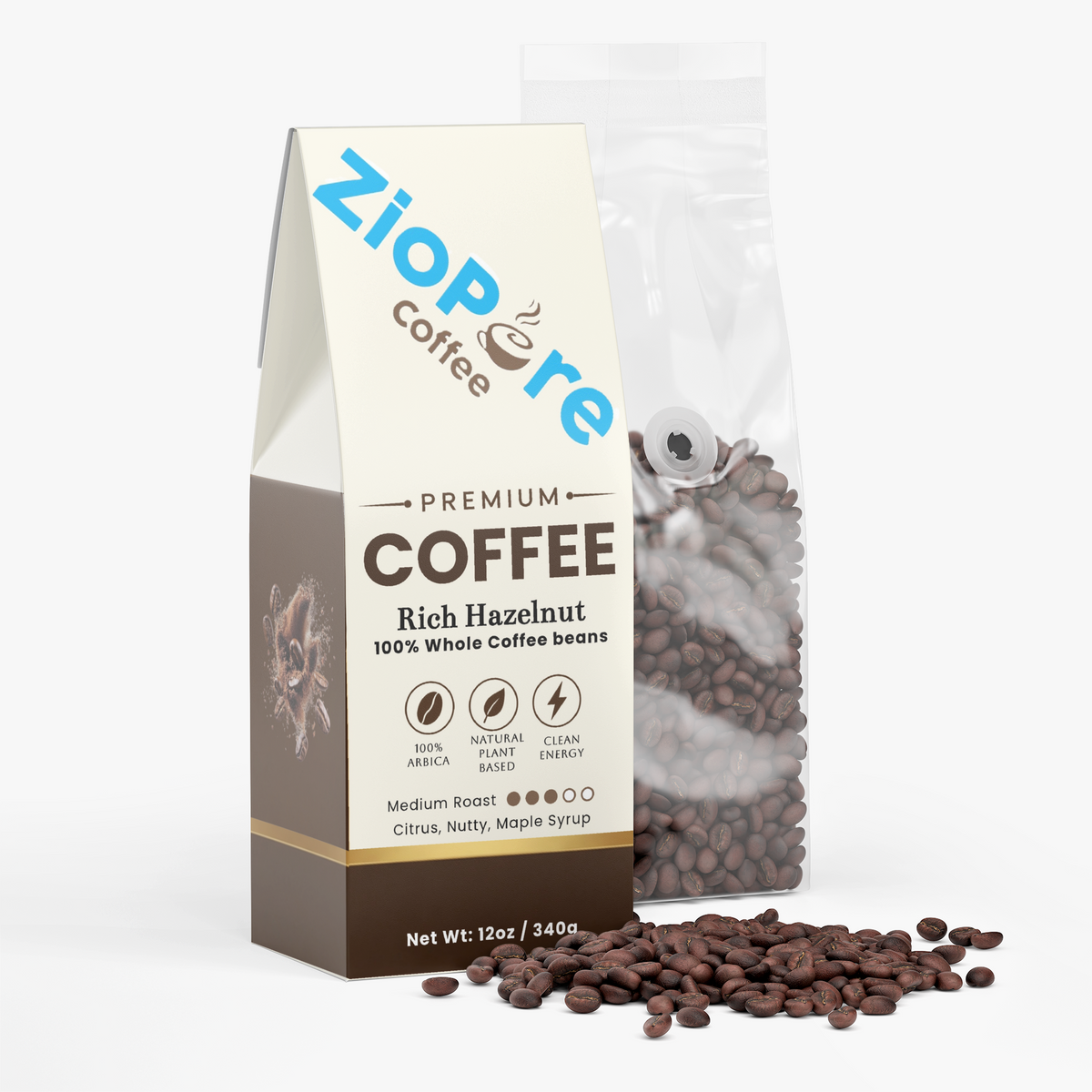 Rich Hazelnut Coffee (Medium Roast)